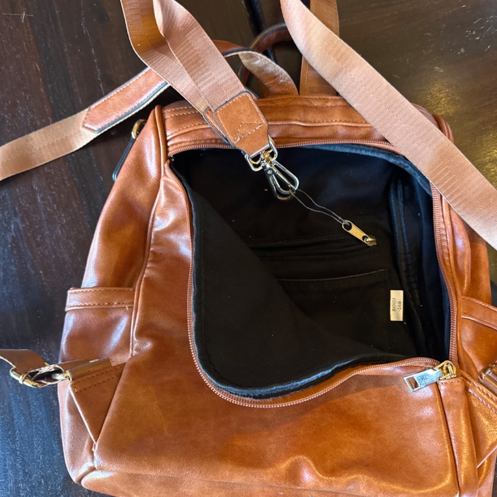 Camel colored Gluci backpack - Picture 2 of 2